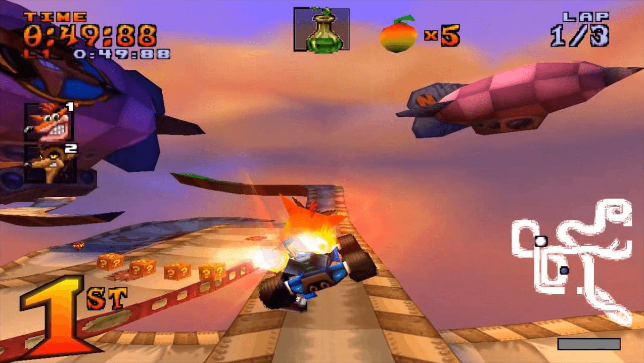 Game Crash Team Racing trên PS1